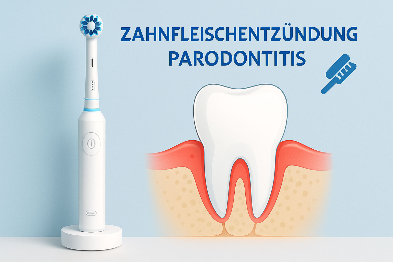 Elektrische Zahnbürste für gesundes Zahnfleisch bei Zahnfleischentzündung